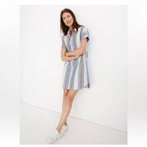 Madewell Central Shirtdress in Flagstaff Stripe Large